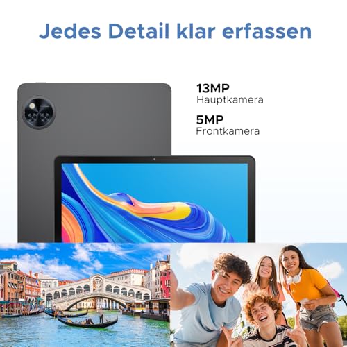 DOOGEE U11 Pro Android 16 Tablet 11 Zoll Gemini AI, 30GB+256GB (2TB TF) Gaming Tablets, 8580mAh, 90Hz Display, WiFi 5, T7200 Octa Core, 13MP+5MP, Tablet mit Tastatur, Stift, Maus, Hülle,Schwarz