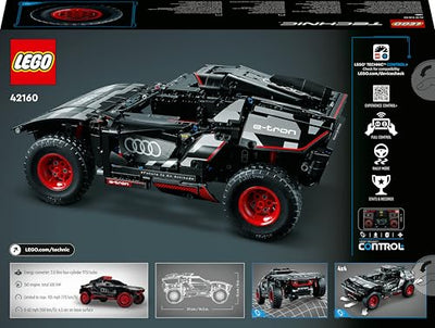 LEGO 42160 Technic Audi RS Q e-tron, ferngesteuertes Rallye-Auto-Spielzeug, Dakar-Rallye-Geländewagen, App-gesteuerter RC mit Control+, Geschenk für Jungen, Mädchen und Fans ab 10 Jahren zum Bauen