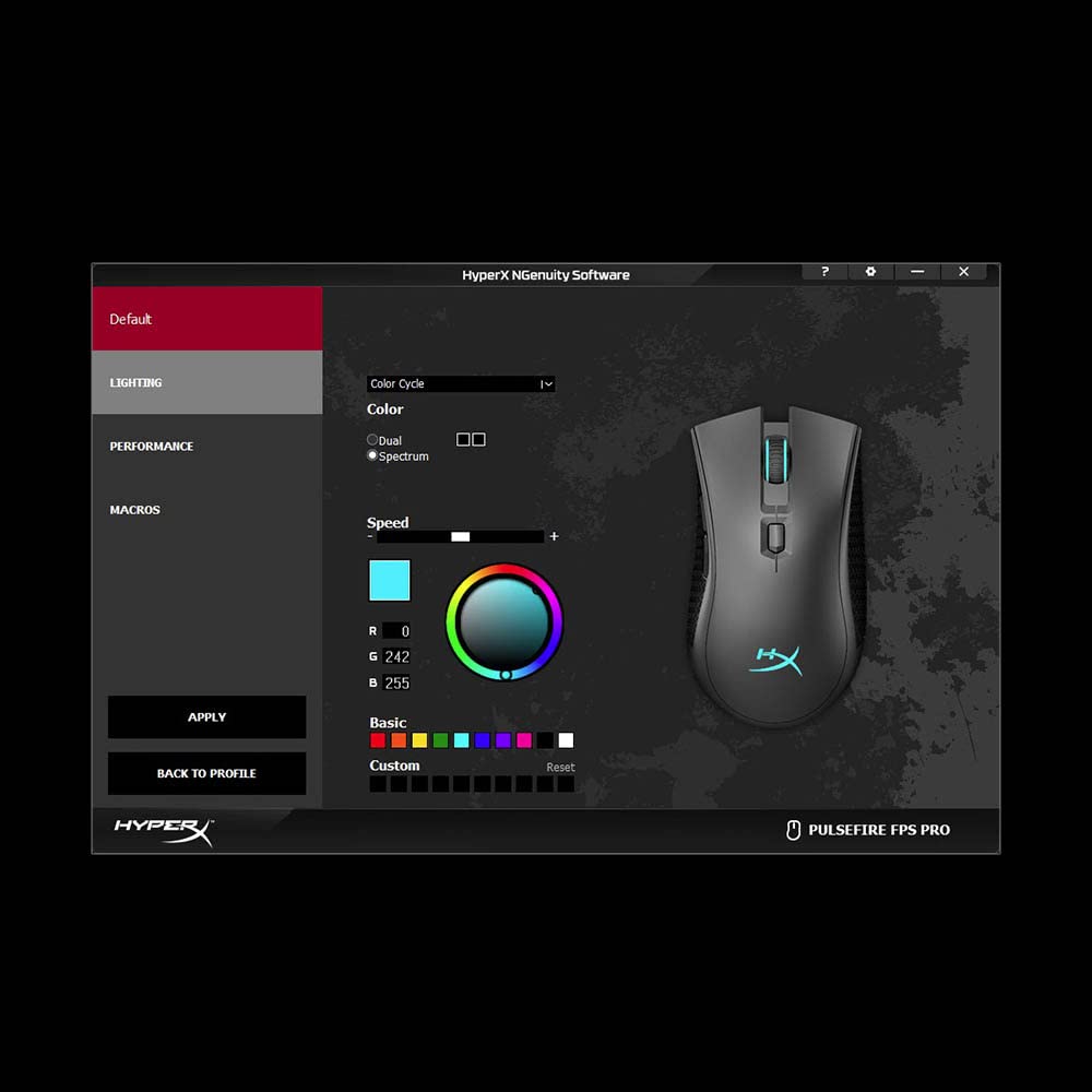 HyperX Pulsefire FPS Pro – RGB Gaming Maus, Schwarz, USB