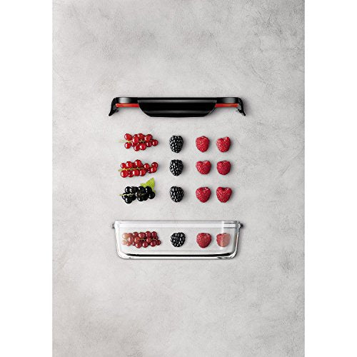 Silit Storio Vorratsdose-Set 3-teilig, Glas, Vorratsglas, luftdichter Aroma-Deckel, Frischhaltedosen zum Vorbereiten, Aufbewahren und Servieren