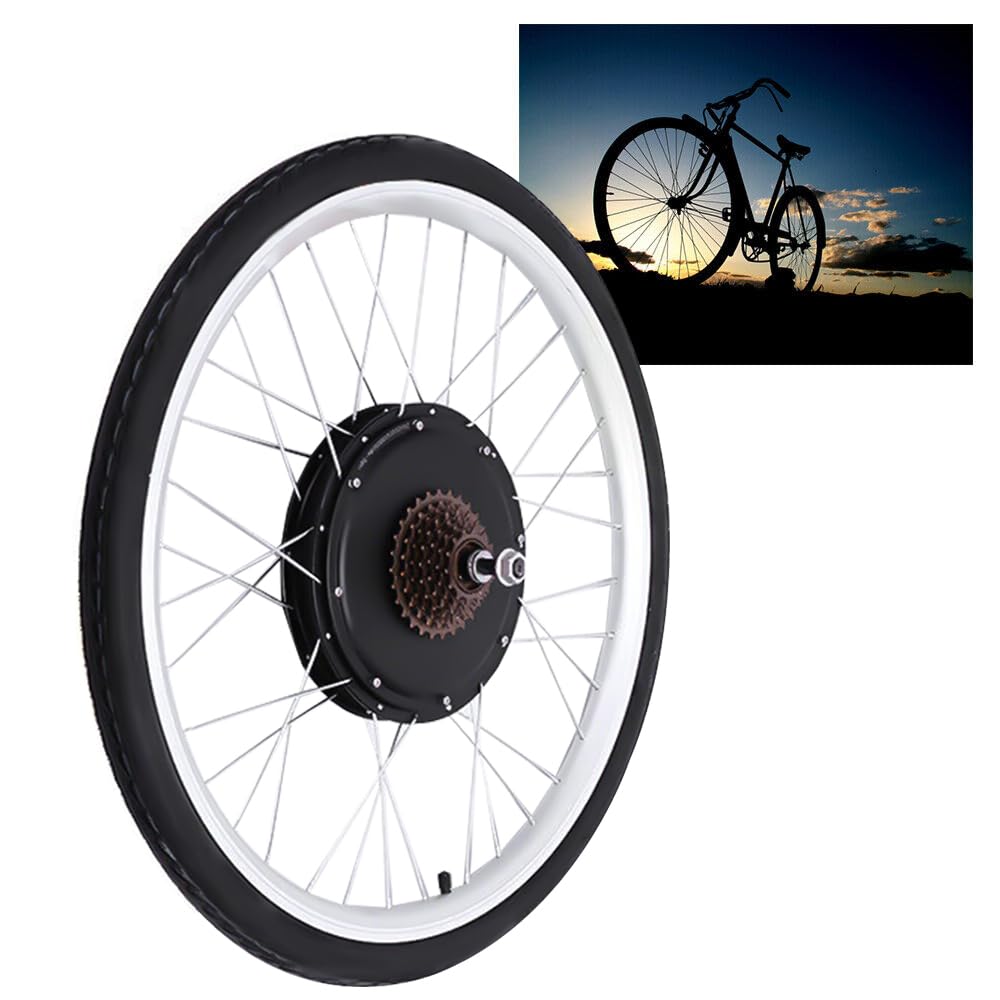 DHQCQL 26" E Bike Conversion kit, 36V 500W E-Bike Umbausatz, Fahrrad Motor Kit für Hinterrad, Integrierte Controller, LCD Anzeige, PAS Sensor