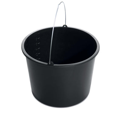 Kistenberg Baueimer 20 Liter 10er Set Eimer mit Skala Mörteleimer Maurereimer Putzeimer Wassereimer Betoneimer, ergonomischer Griff, aus Kunststoff (20 Liter)