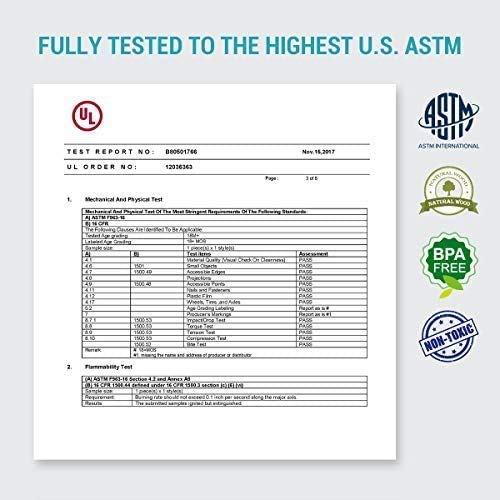 TOP BRIGHT Kugelbahn Autorennbahn aus Holz mit 4 Autos - Kinderspielzeug Geschenke für Kinder, Baby Spielzeug ab 1 Jahr Jungen und Mädchen