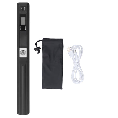 Tragbarer Scanner für Foto-A4-Dokumente, Bildquittungen, Bücher – 900 DPI, JPEG/PDF-Format – Schnelles Scannen, Breite Anwendung (Schwarz)