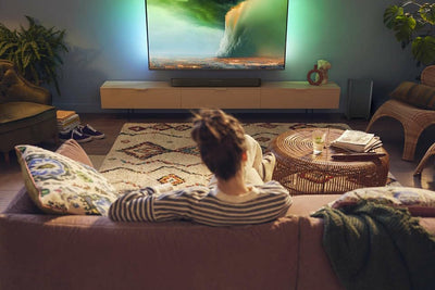 Philips TAB5309 Soundbar 2.1 mit drahtlosem Subwoofer - 2,1 Kanal 240W, DTS Virtual X, Bluetooth 5.4, HDMI ARC, optische Verbindung und USB-Konnektivität - Dunkelgrau