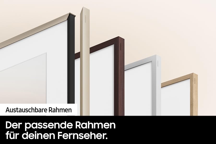 Samsung QLED 4K Fernseher The Frame 55 Zoll, Samsung TV mit mattem Display und austauschbarem Rahmen, Art Mode, Smart TV, GQ55LS03DAUXZG, Deutsches Modell [2024]