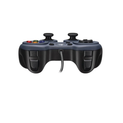 Logitech F310 kabelgebundenes Gamepad, Controller mit Konsolenartigem Layout, 4 Tasten D-Pad, XInput/DirectInput, Komfortable Griffflächen, 1,8 m Kabel, PC - Blau/Grau