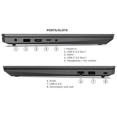 Lenovo V15 39,6 cm (15,6 Zoll) FHD Display, AMD Ryzen 5 5500U Hexa-core Prozessor (Beat Intel i7-1065G7), 16GB RAM, 512GB SSD, HDMI, RJ45, Ziffernblock, WLAN, Windows 11