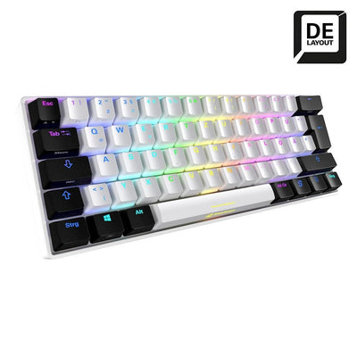 Sharkoon Skiller SGK50 S4 wh Kailh Blue, USB Gaming-Tastatur, weiß
