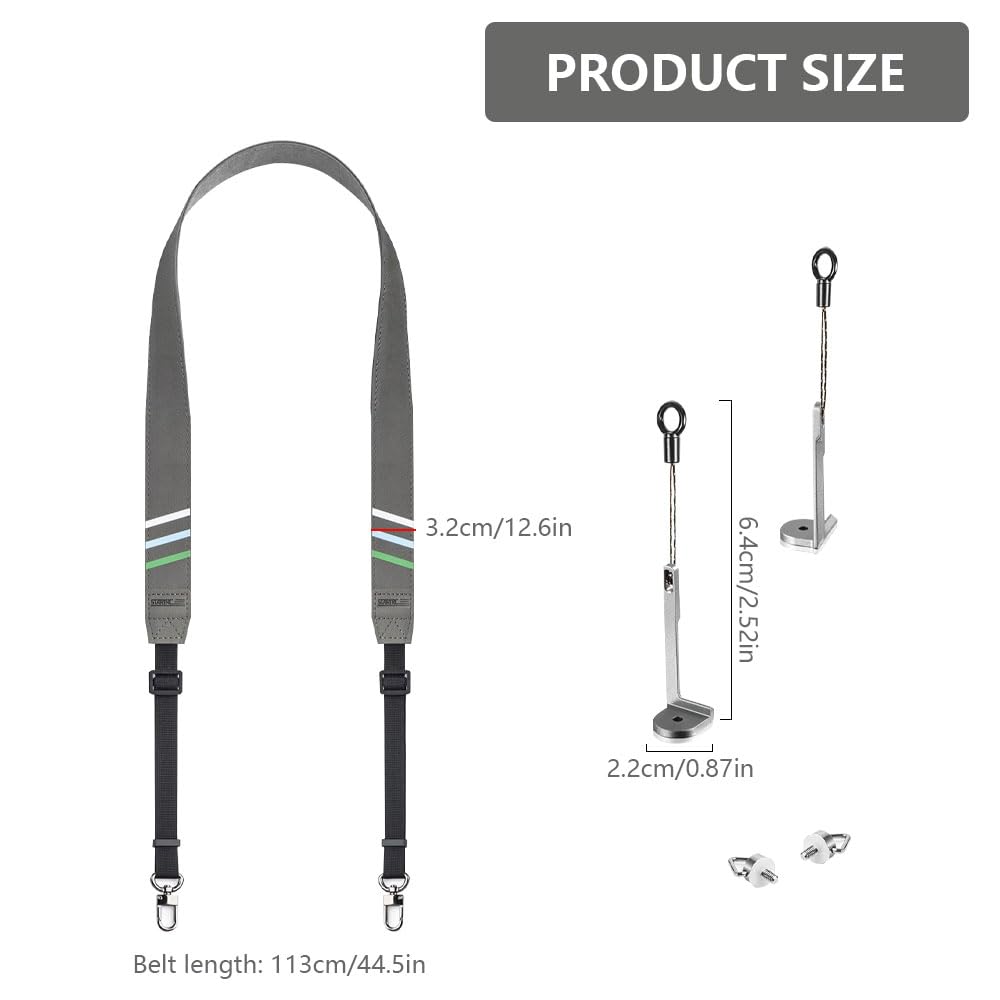ZOYDP Gurt für DJI RC/RC 2/Rc Pro Controller, Halsband Tragegurt für DJI Mini 4 Pro/Mini 3 pro/Mavic 3/Air 3S, Verstellbarer Gurt Schlüsselband, Lanyard Zubehör für Drohnenfernbedienung