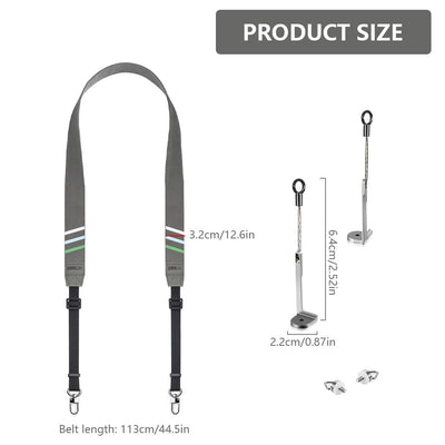 ZOYDP Gurt für DJI RC/RC 2/Rc Pro Controller, Halsband Tragegurt für DJI Mini 4 Pro/Mini 3 pro/Mavic 3/Air 3S, Verstellbarer Gurt Schlüsselband, Lanyard Zubehör für Drohnenfernbedienung