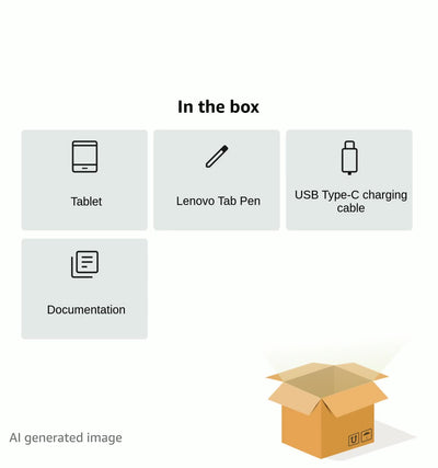 Lenovo Idea Tab Tablet | 11" 2.5K 16:10 LCD Display | MediaTek Dimensity 6300 | 8GB RAM | 128GB Speicher | Android 15 | Luna Grey | inkl Tab Pen