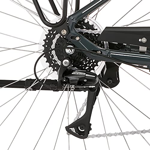 Fischer E-Bike City CITA 1.5 Elektrofahrrad für Damen und Herren, RH 44 cm, Mittelmotor 65 Nm, 36 V Akku, Granitgrau, 44cm-522Wh