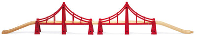 BRIO World 33683 Hängebrücke - Eisenbahnzubehör Holzeisenbahn - Kleinkinderspielzeug empfohlen für Kinder ab 3 Jahren