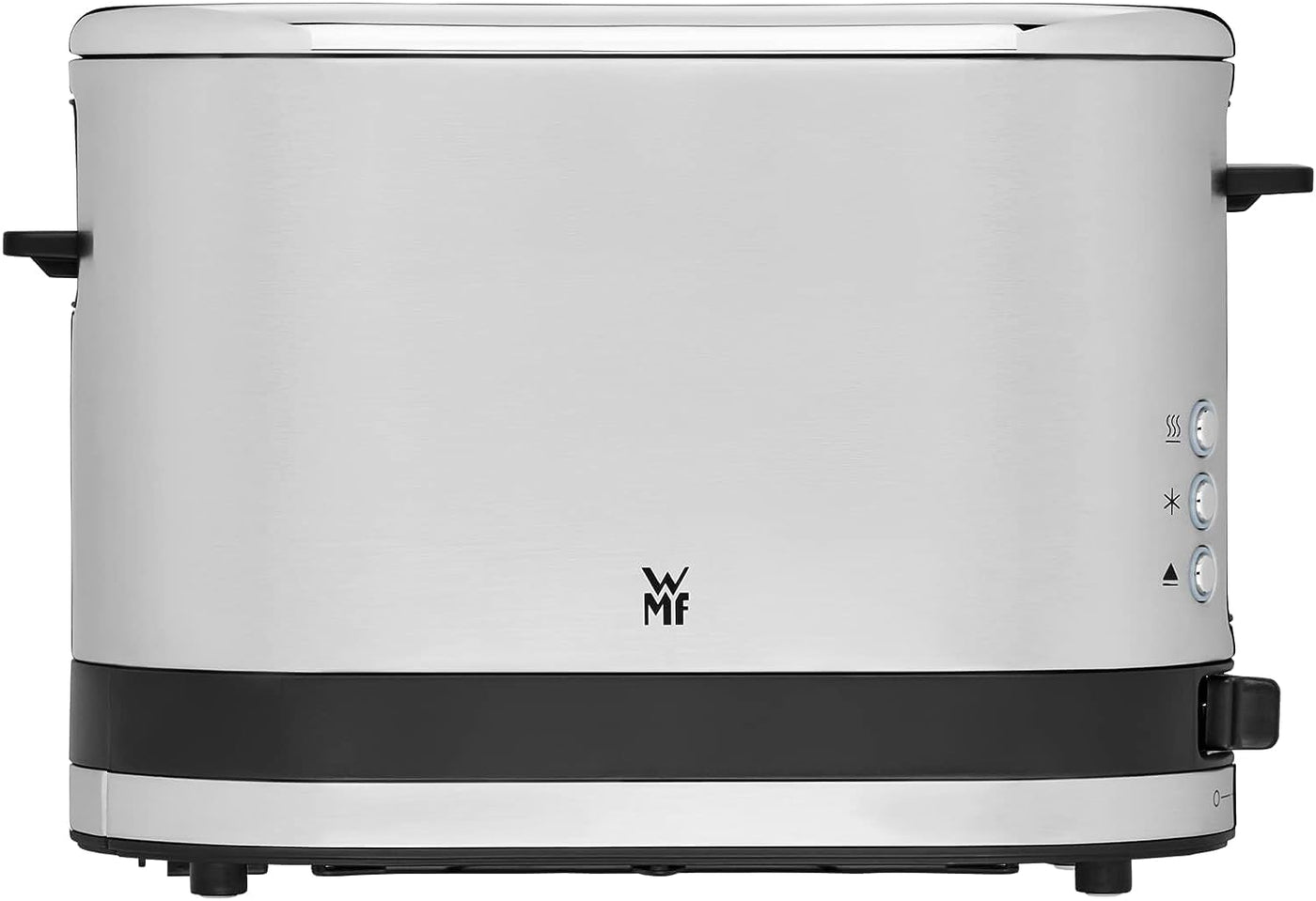 WMF Küchenminis 1-Scheiben Toaster Langschlitz XXl-Toast, Mini Toaster mit Brötchenaufsatz 7 Bräunungsstufen Überhitzungsschutz 600W Edelstahl matt