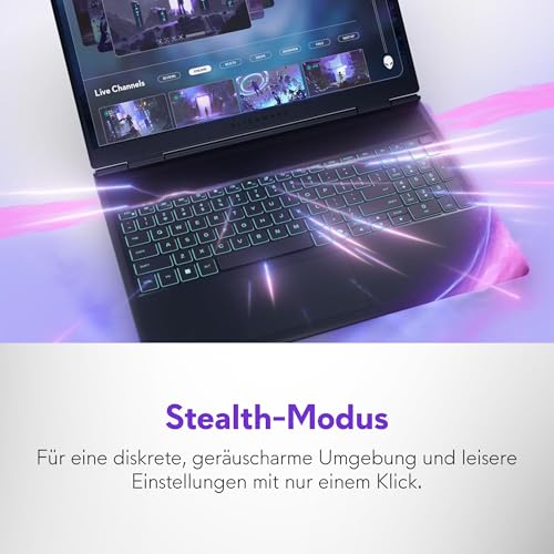 Alienware 16x Aurora Gaming Laptop AC16251 16" WQXGA 240Hz G-Sync Display, Intel Core Ultra 9 275HX Series 2, Nvidia Geforce RTX 5070, 32GB RAM, 1TB SSD, Windows 11 Home, AlienFX RGB QWERTZ Tastatur