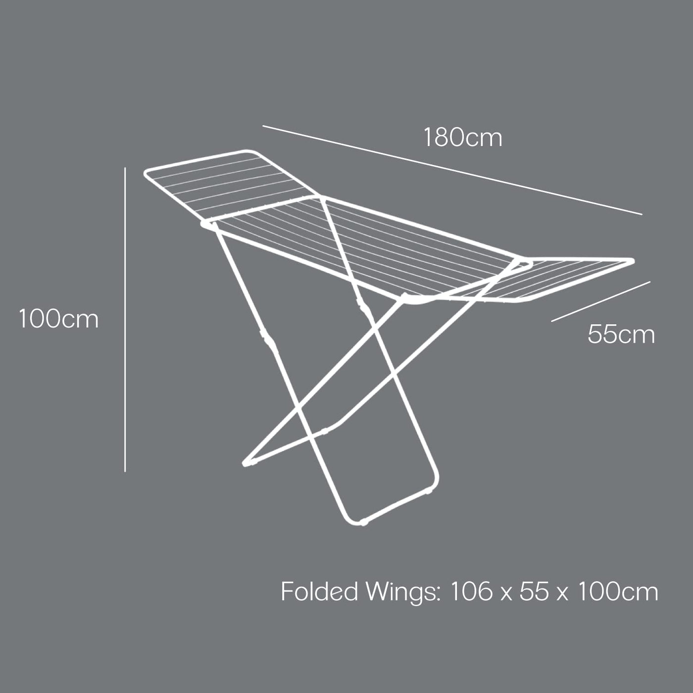 Metaltex Vulcano Flügelwäschetrockner