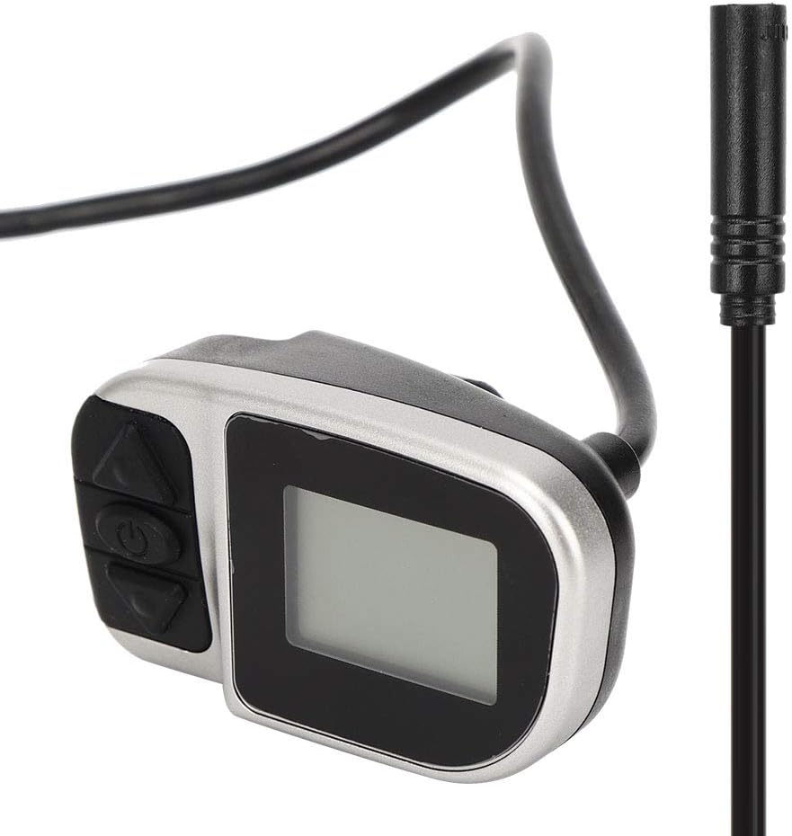 Qukaim MotorLCD Elektrozähler LCD Elektrozähler für TSDZ2 VLCD6 Motor, Mischmaterial, 6 Kerne, praktisches Display