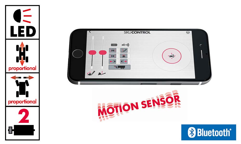 siku 6731, Volvo FH16 LKW, 1:32, Metall/Kunststoff, Schwarz, Ferngesteuert, Ohne Fernsteuermodul, Steuerung via App oder Gaming Controller möglich