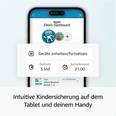 Fire HD 10 Kids Pro-Tablet (Neueste Generation), für Kinder ab dem Grundschulalter | 10-Zoll-Display, lange Akkulaufzeit, Kindersicherung und dünne Hülle | Version 2023, 32 GB, Sternennebel-Design