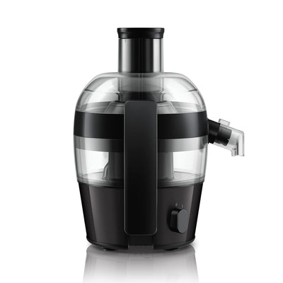 Philips Entsafter – 500W, 1.5L, HomeID-Rezepte-App, QuickClean (HR1832/00), 400 Watt, ‎1 Liter, 23 x 23 x 42 cm, Schwarz