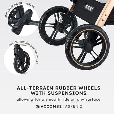 Accombe 2-in-1-Baby-Kinderwagen, umwandelbarer Stubenwagen für Säuglinge und Neugeborene 0-36 Monate