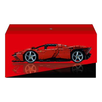 LEGO Technic Ferrari Daytona SP3 Modellauto-Bausatz im Maßstab 1:8, roter Super-Sportwagen, erweitertes Auto-Modell Sammlerstück, Ultimate Car Concept 42143