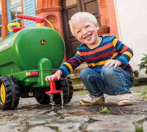 Rolly Toys rollyTanker John Deere Tankwagen (für Kinder 3-10 Jahre, mit Pumpe und Spritze, 30 Liter, Auslaufhahn) 122752, grün