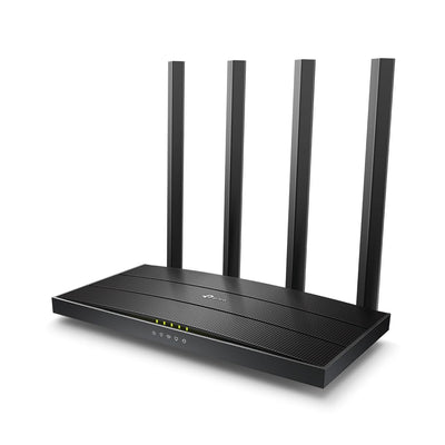 TP-Link Archer C6 Dualband Gigabit WLAN-Router (867Mbit/s 5GHz + 300Mbit/s 2,4GHz, 4 Gigabit LAN-Port, MU-MIMO, IPTV, Unterstützt keine DSL-Funktion