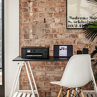 BROTHER DCP-J1050DW Kabelloser Farbtintenstrahldrucker, 7,6 cm 1 (Drucken/Kopieren/Scannen), WLAN/USB 2.0/NFC, Fotos, Tinte im Lieferumfang enthalten, UK-Stecker