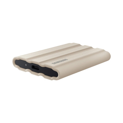 Samsung Portable SSD T7 Shield, 2 TB, USB 3.2 Gen.2, 1.050 MB/s Lesen, 1.000 MB/s Schreiben, Robuste externe Festplatte Outdoor für Mac, PC und Smartphone, Beige, MU-PE2T0K/EU