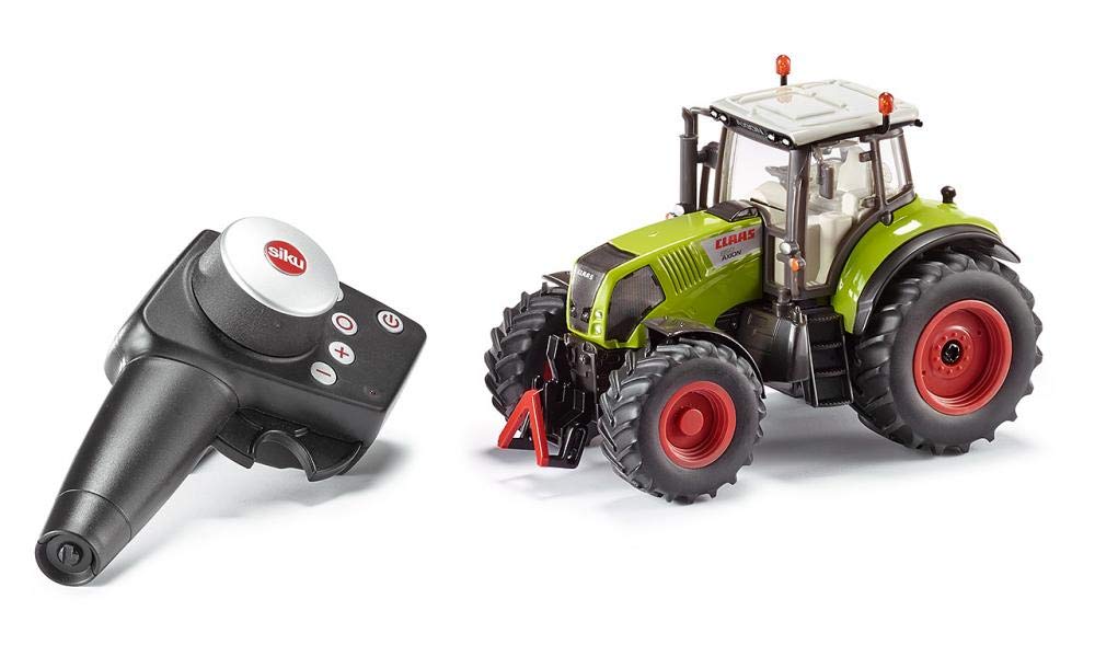 siku 6882, Ferngesteuerter Claas Axion 850 Traktor, 1:32, Inkl. Fernsteuermodul, Metall/Kunststoff, Grün, Batteriebetrieben, Kompatibel mit Anbaugeräten