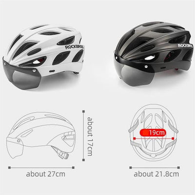 ROCKBROS Fahrradhelm Rennrad Helm Radhelm mit Abnehmbaren Visier Cityhelm Leichter Stadthelm für Damen und Herren MTB 57-62CM/58-65CM Rosa