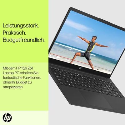 HP Laptop | 15,6" FHD Display | Intel Core i3-N305 | 8 GB DDR4 RAM | 512 GB SSD | Intel UHD Graphics | Windows 11 Home | QWERTZ | Jet Black