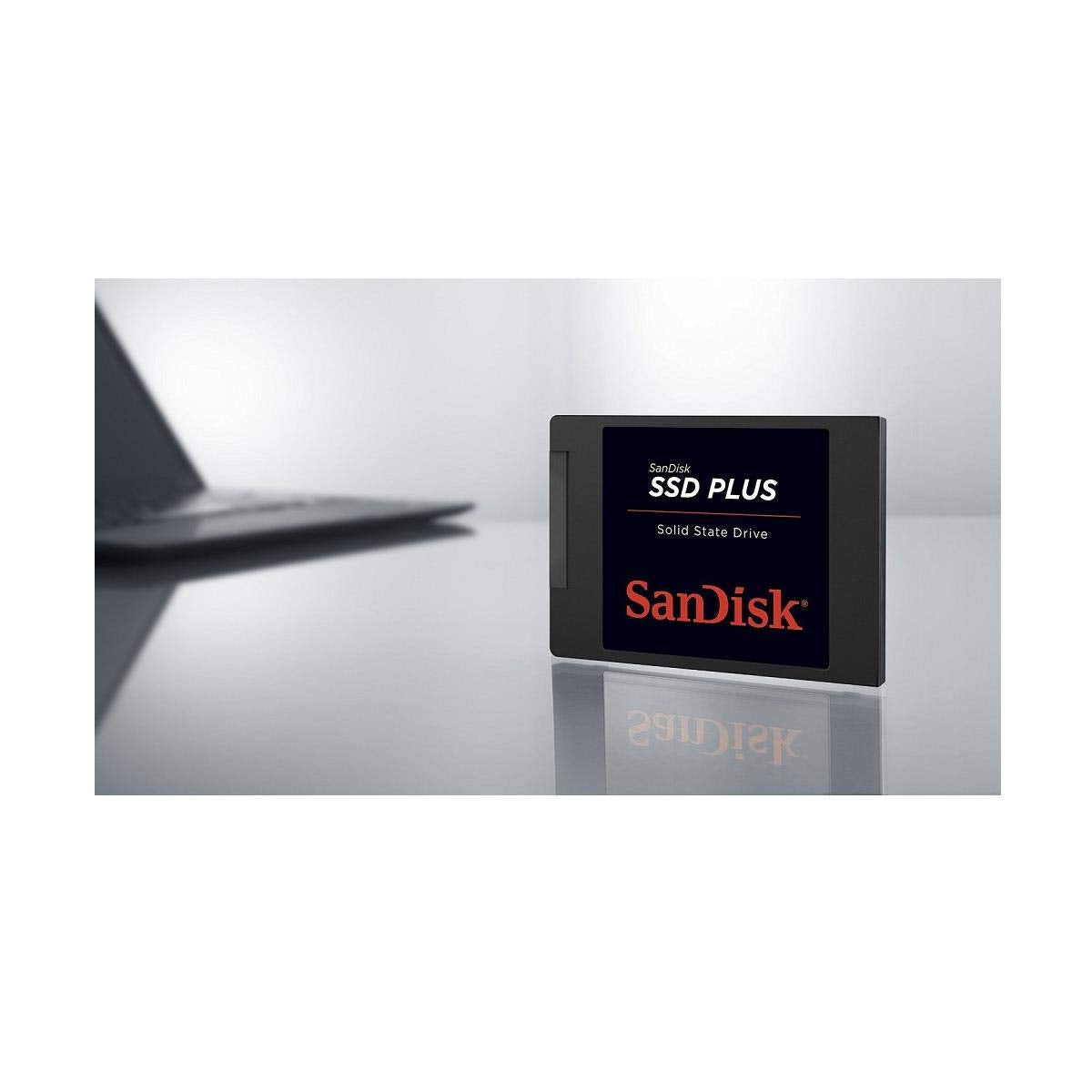 SanDisk SSD Plus interne SSD Festplatte 240 GB (schnelleres Hoch,-Herunterfahren und Laden, Lesegeschwindigkeit 530 MB/s, Schreibgeschwindigkeit 440 MB/s, stoßfest) Festkörper-Laufwerk