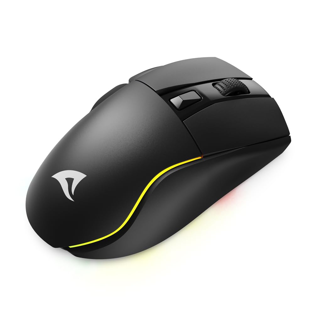 Sharkoon Skiller SGM50W Black, Wireless Optical Gaming Maus, RGB, PBT Button