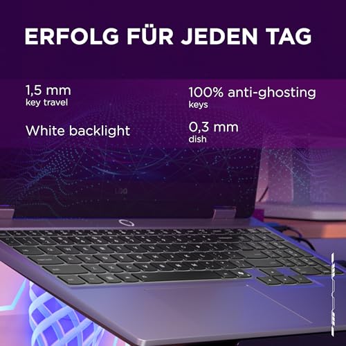 Lenovo LOQ Gaming AI Laptop | 15.6" Full HD 144Hz LCD Display |NVIDIA GeForce RTX 5060 | AMD Ryzen 7 250 | 16GB RAM | 1TB SSD | Win11 | QWERTZ | Luna Grau | Weiss beleuchtet | 3 Monate GamePass