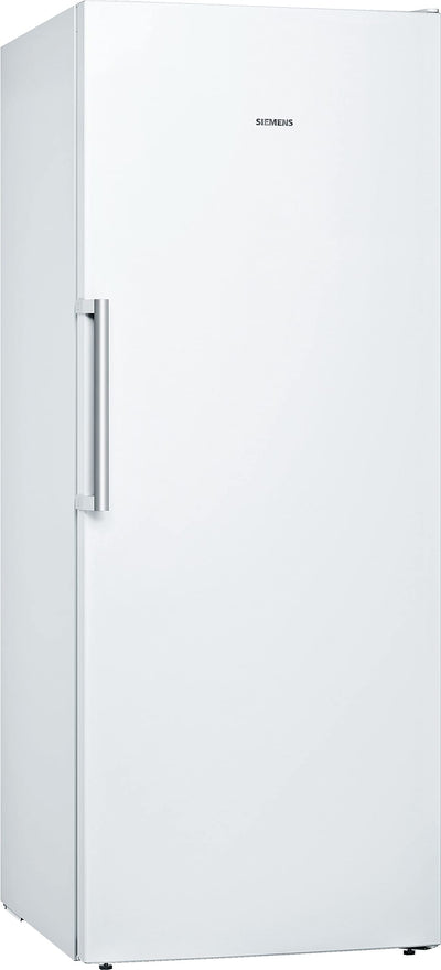 Siemens GS54NAWCV iQ500 Gefrierschrank, 176 x 70 cm, 327 L, noFrost nie wieder abtauen, bigBox Platz für großes Gefriergut, varioZone flexible Glas-und Schubladen, Weiß
