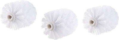 BadeStern Klobürste: WC-Bürste mit Edelstahl-Stiel und 3 Aufsätzen mit Ø 7 cm, weiß (Toilettenbürste 7 cm Durchmesser, WC Bürste 7 cm Durchmesser, Ersatzbürstenkopf)