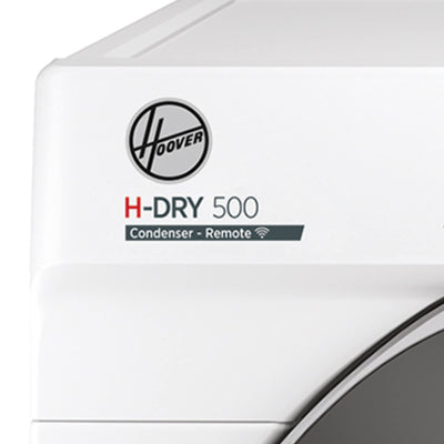 Hoover H-DRY 500 ND C10TSBE-S Kondenstrockner / 10 kg/Smarte Bedienung mit WiFi + Bluetooth/AquaVision-Kondenswasserbehälter mit optischer Füllanzeige direkt im Bullauge/Symbolblende