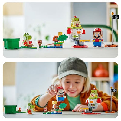 LEGO Super Mario Abenteuer mit dem interaktiven Mario, Set mit Junior-Clown-Kutsche, Spielzeug-Yoshi, Nintendo Geschenk für Jungen, Mädchen und Gamer ab 6 Jahren 71439