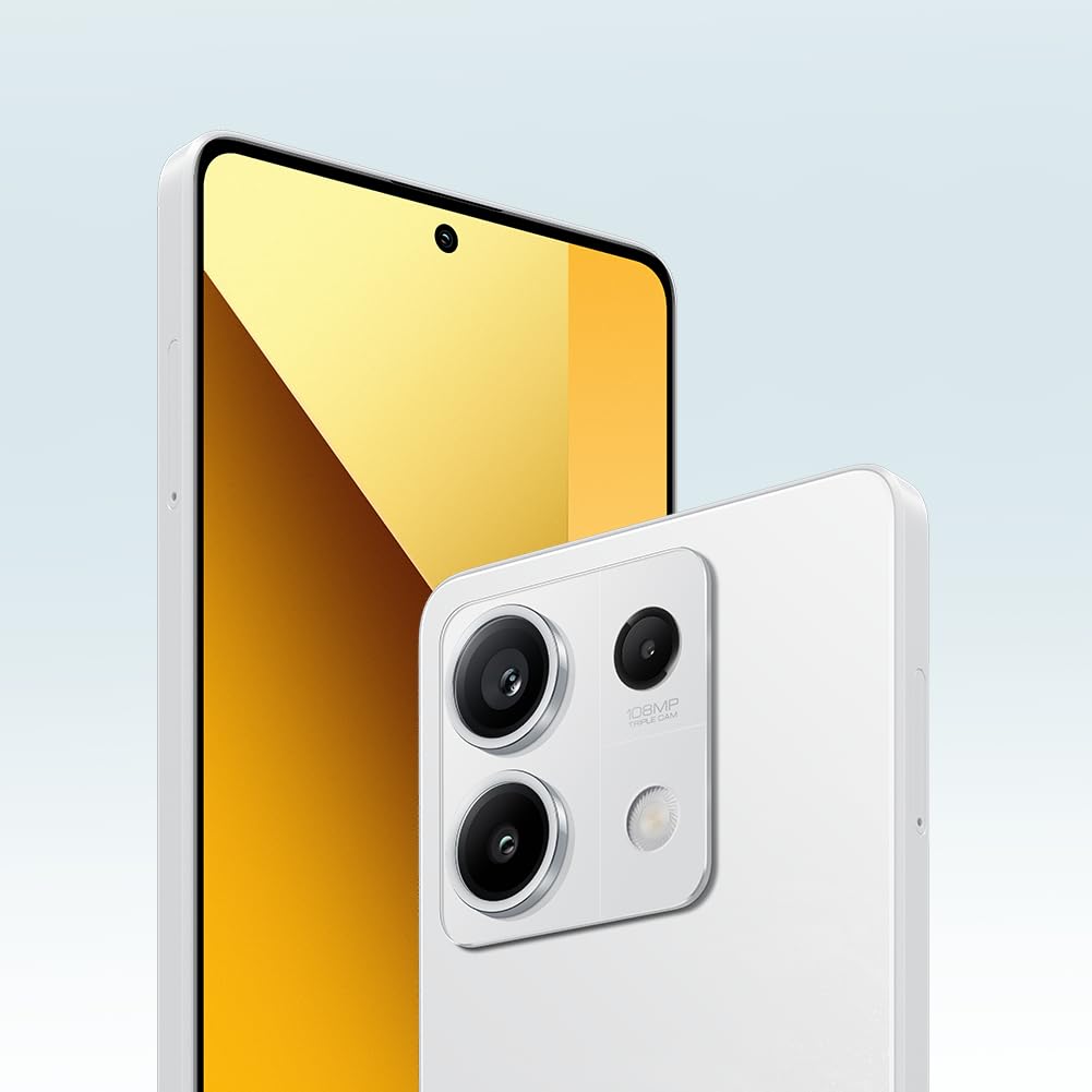 Xiaomi Redmi Note 13 5G Smartphone, 8+256GB Handy ohne Vertrag, Weiß