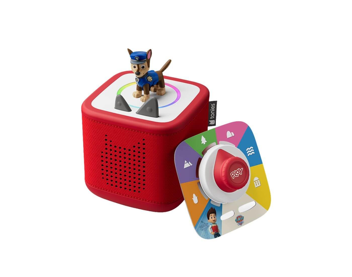tonies® Toniebox 2 Starter Set Rot mit Paw Patrol Chase und Play Set