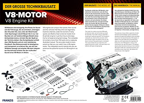 Franzis 67114 große Technikbausatz V8-Motor: Baue den legendären V8-Motor nach und erlebe was hinter der Technik steckt!