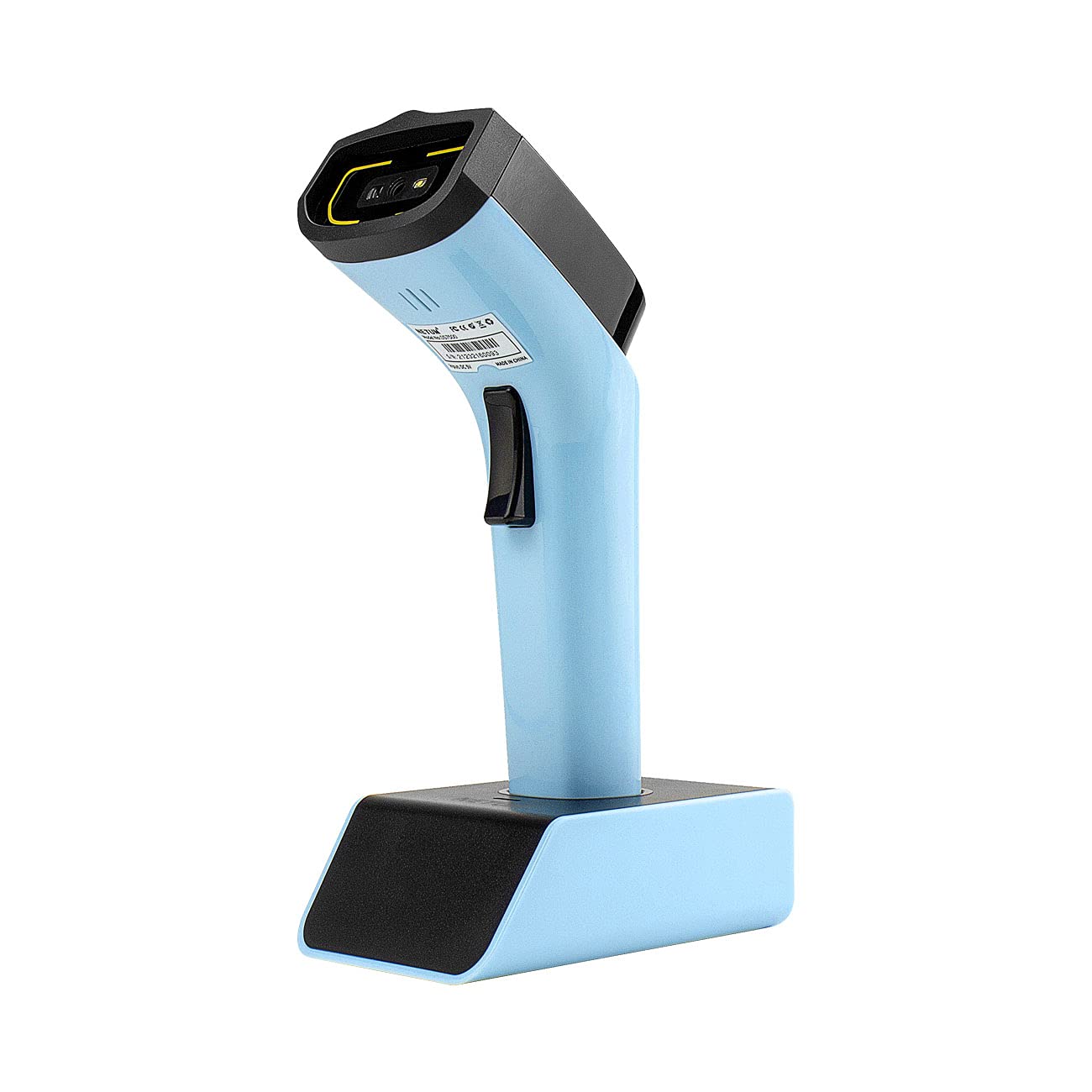 NETUM Bluetooth Wireless 2D Barcode Scanner Automatischer, freihändiger Barcodeleser mit Ladestation und integriertem Speicher, schnelles und präzises Scannen, Übertragungen bis zu 50 Meter - DS7500