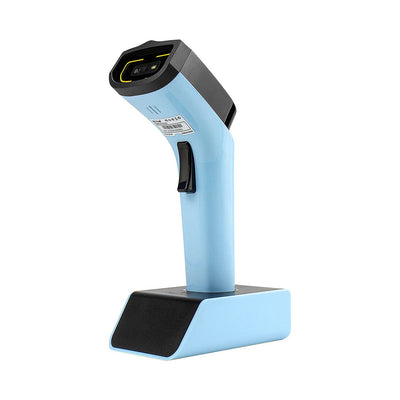 NETUM Bluetooth Wireless 2D Barcode Scanner Automatischer, freihändiger Barcodeleser mit Ladestation und integriertem Speicher, schnelles und präzises Scannen, Übertragungen bis zu 50 Meter - DS7500