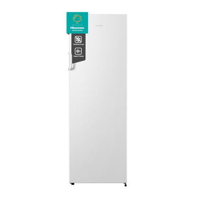 Hisense FV245N4AW2 Gefrierschrank/ TotalNoFrost/ SuperFreeze/ Türalarm/ BigBox/ 169,1 cm/ Gefrierteil 194 l/ 41 dB/ 219 kWh/ Jahr/ Inox-Look, Weiß