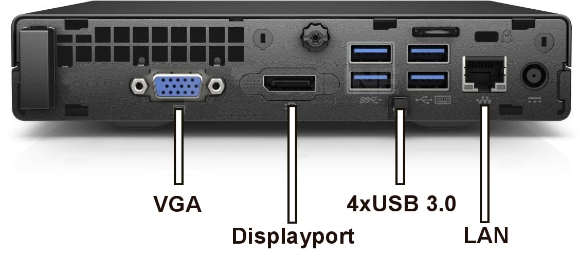 HP 18cm Silent Mini-PC Business Office Multimedia Computer mit 3 Jahren Garantie! | Intel®Pentium® 4400T 2x2.90GHz | 8GB DDR4 | 256 GB SSD | USB3 | Windows 11 Prof. 64-Bit | #7297