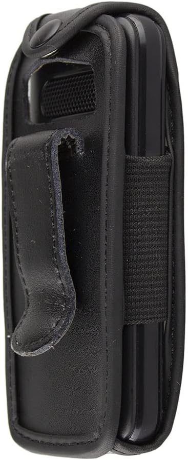 caseroxx Hülle Ledertasche mit Gürtelclip für Oakcastle F100 aus Kunstleder, Tasche mit Gürtelclip und Sichtfenster in schwarz
