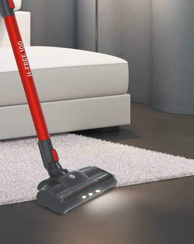 Hoover Akku-Staubsauger Tierhaare H-FREE 100 PETS ohne Beutel + Tierdüse I bis 40 Min. Laufzeit I Staubsauger kabellos mit LED, XL Staubbehälter & Parkfunktion I Akkusauger mit Fugendüse & Staubbürste